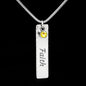 Personalized Birthstone Bar Necklace