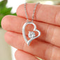 Together Forever (To My Daughter) Heart Necklace
