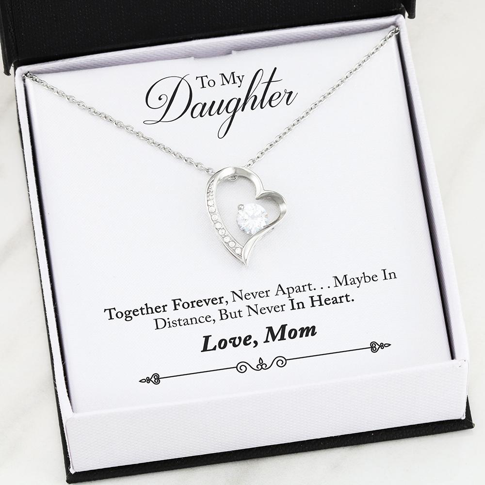 Together Forever (To My Daughter) Heart Necklace