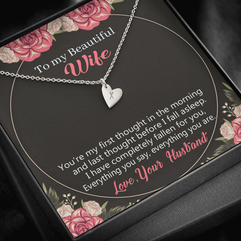 To my Beautiful Wife - Heart Necklace