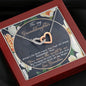 To My Granddaughter - Interlocking Hearts Necklace