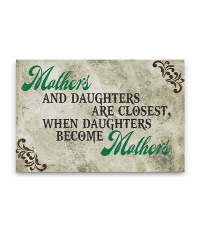 Mothers and Daughters Canvas Wall Art