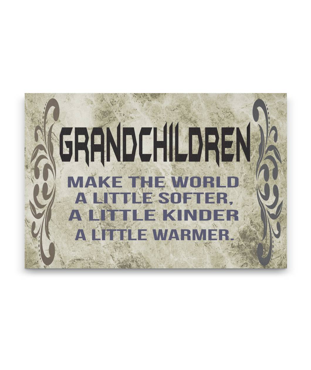 Grandchildren Canvas Wall Art