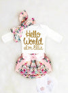 Baby Girl Coming Home Personalized Outfit