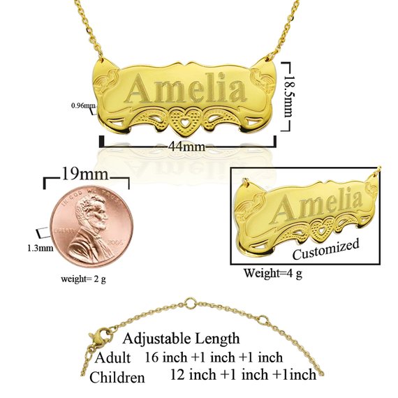 Baby Name Necklace