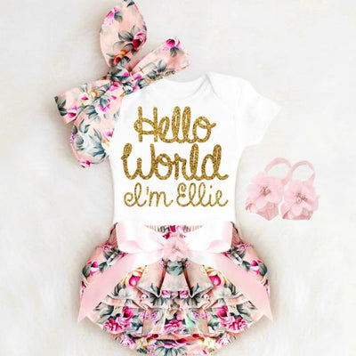 Baby Girl Coming Home Personalized Outfit