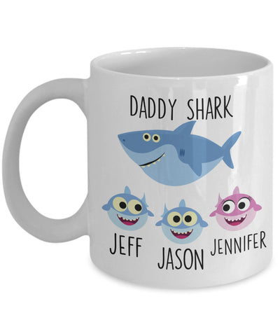 Personalized Daddy Shark Mug