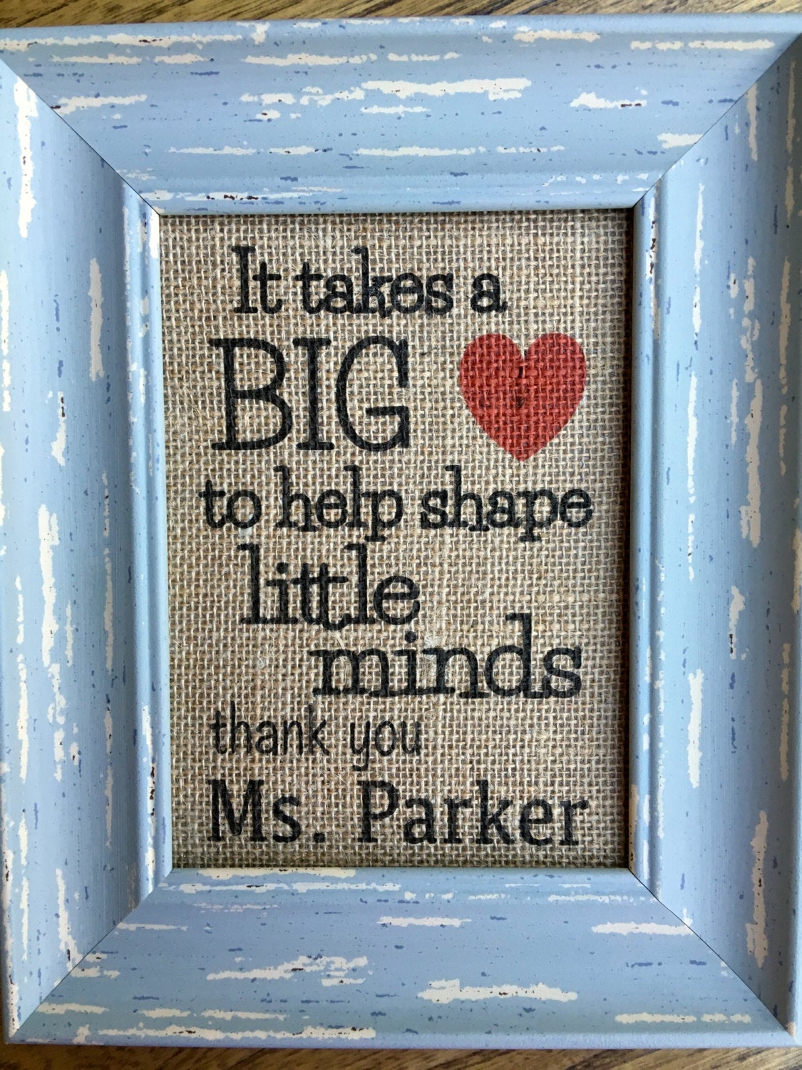 Personalized Teacher Christmas Print