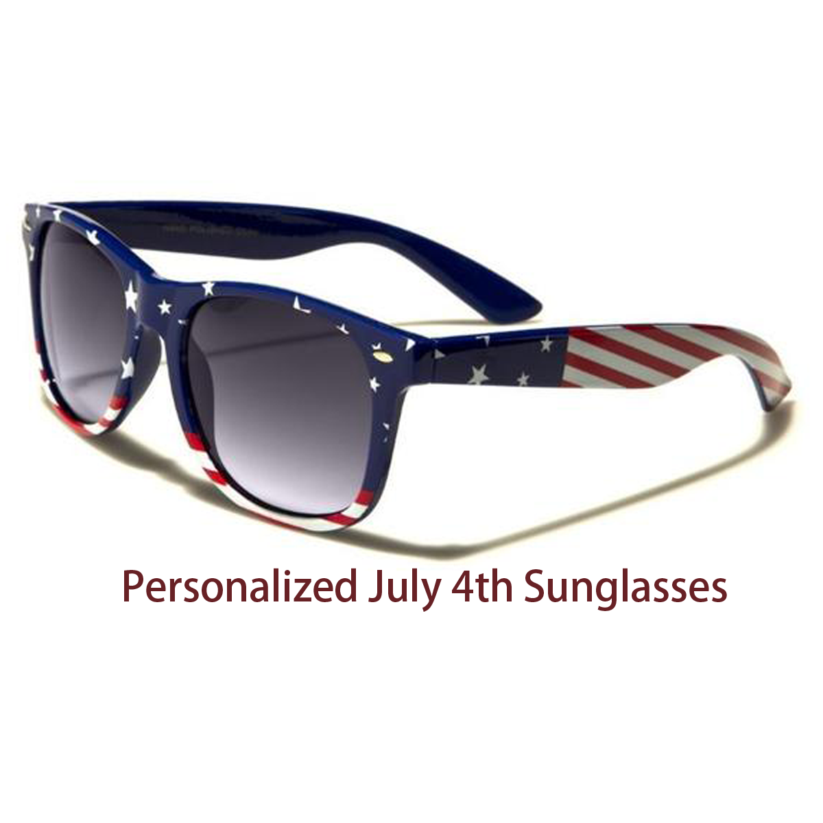 Personalized July 4th Sunglasses