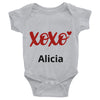 Valentine's Day Personalized XOXO Baby Bodysuit