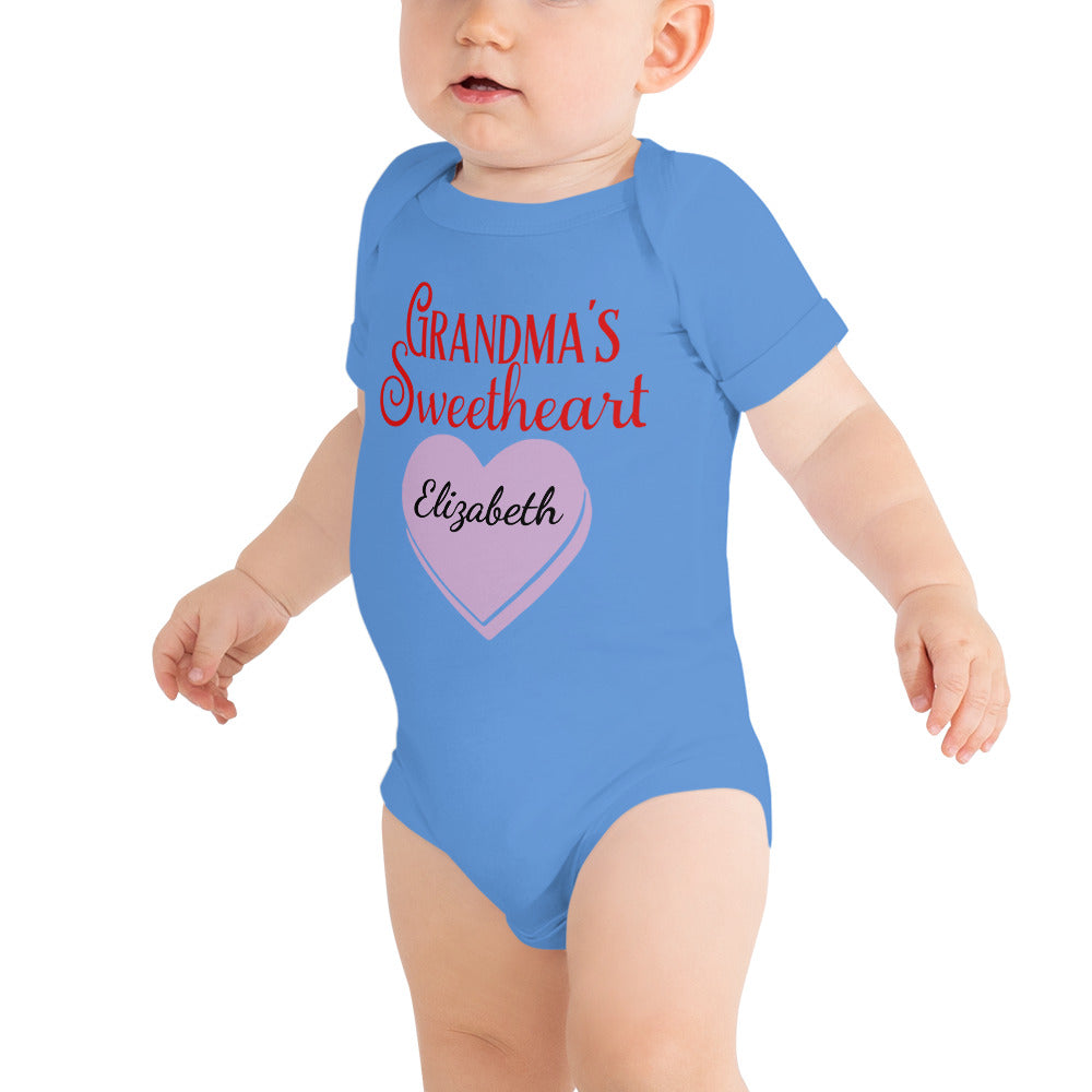Grandma's Sweetheart Baby Suit - Personalized