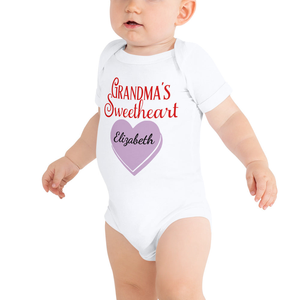 Grandma's Sweetheart Baby Suit - Personalized