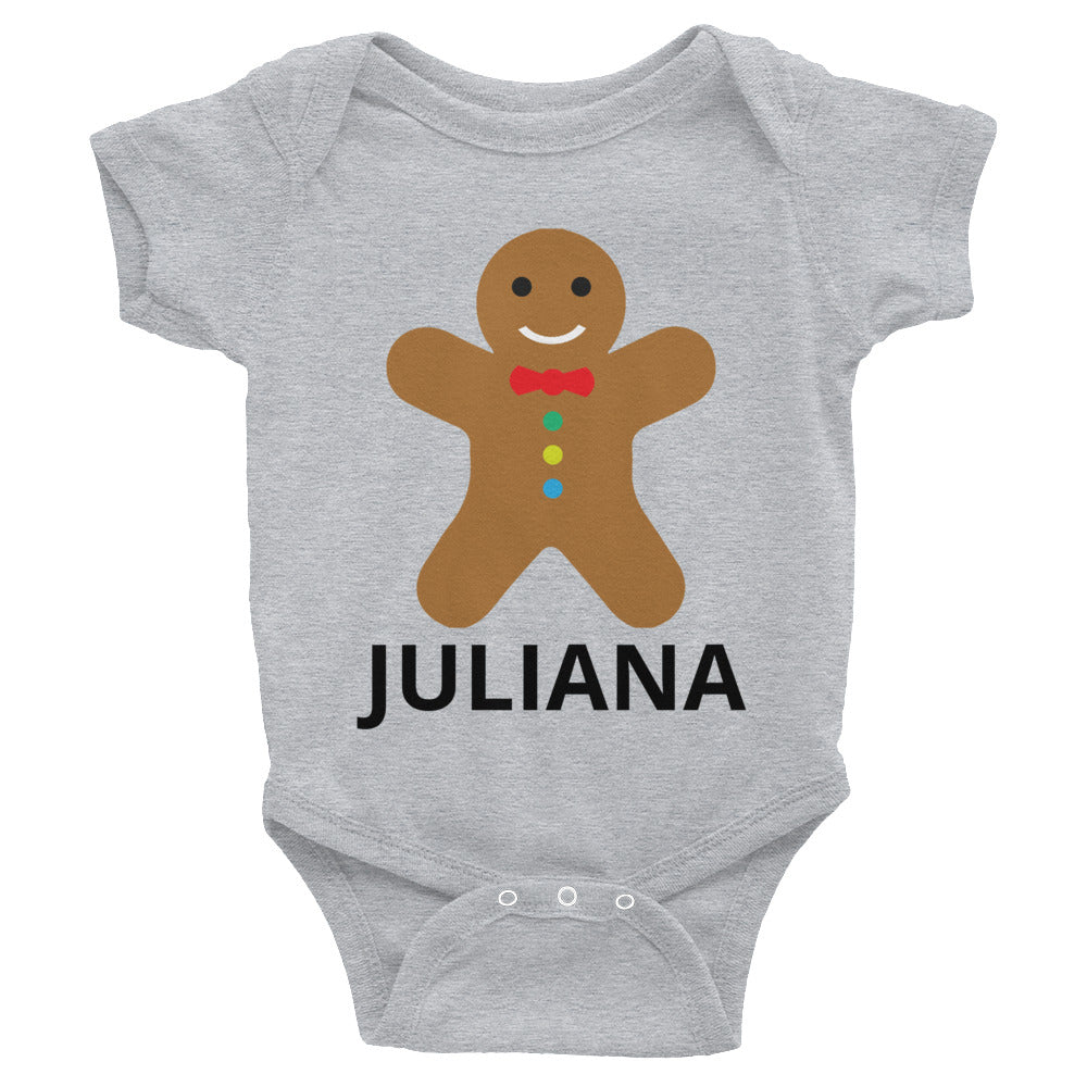 Personalized Christmas Cookie Infant Bodysuit