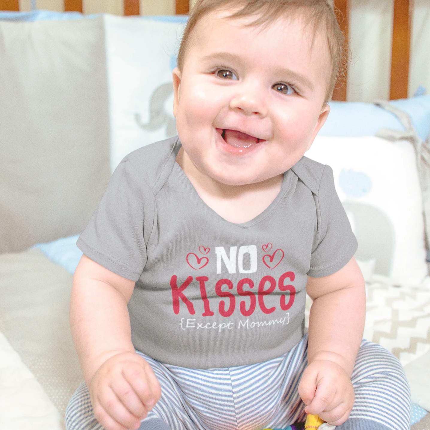 No kissing baby deals onesie