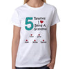 Personalized Heart Reasons T-shirt for Grandma