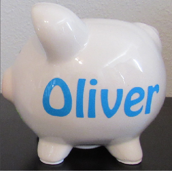 Personalized Ceramic Piggy Bank