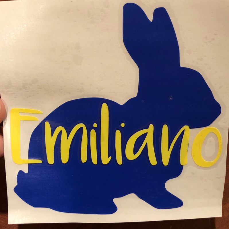 Personalized Easter Basket Sticker