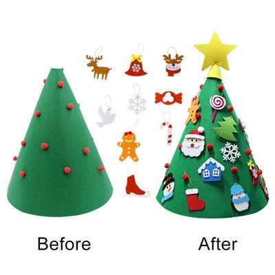 Toddler DIY Christmas Felt Tree