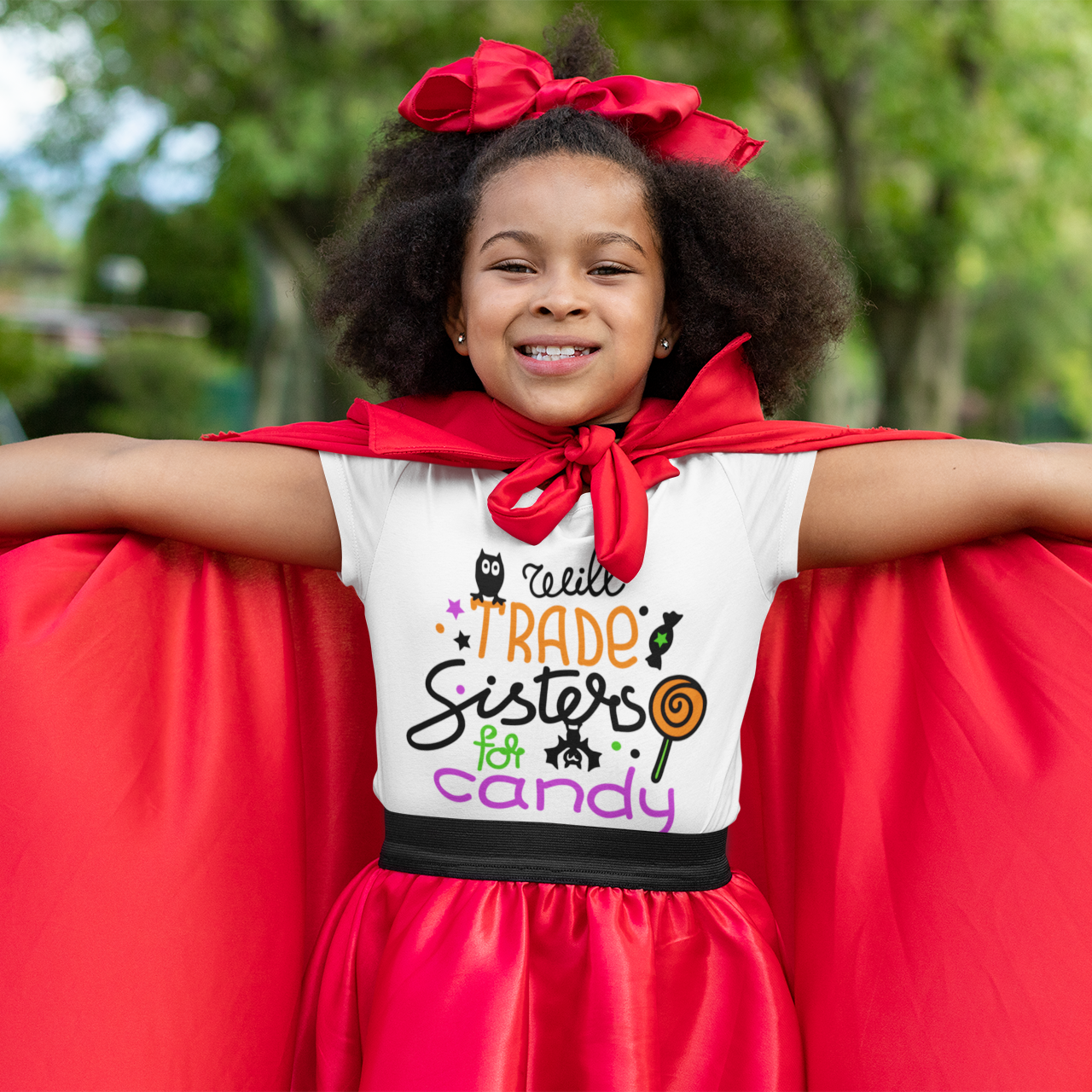 Will Trade SISTERS for Candy Kids Halloween Tshirt